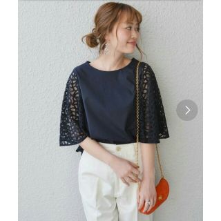 シップスフォーウィメン(SHIPS for women)の港様専用  レーススリーブブラウス(シャツ/ブラウス(半袖/袖なし))