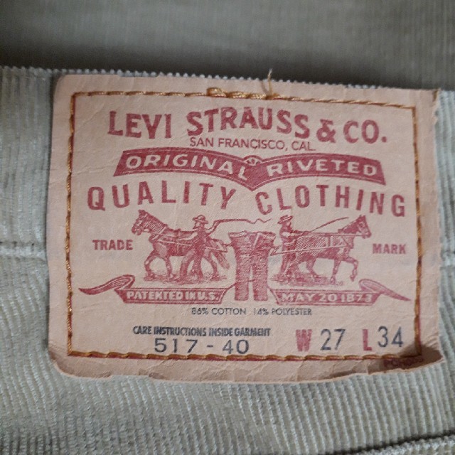Levi's(リーバイス)のLevi's　517　コーデュロイ　 メンズのパンツ(デニム/ジーンズ)の商品写真