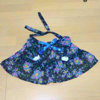 中型犬用二足歩行エプロンドレス 黒(ペット服/アクセサリー)