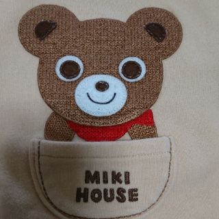 ミキハウス(mikihouse)のMIKI HOUSE ミキハウス 長袖 Tシャツ トレーナー くまさん 80(Ｔシャツ)