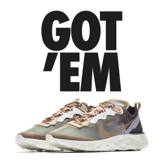 ナイキ(NIKE)のREACT ELEMENT 87 / UNDERCOVER NIKE(スニーカー)