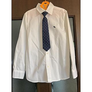 エイチアンドエイチ(H&H)の☆美品 H&Mの長袖シャツ&ネクタイセット 128/130相当(ブラウス)