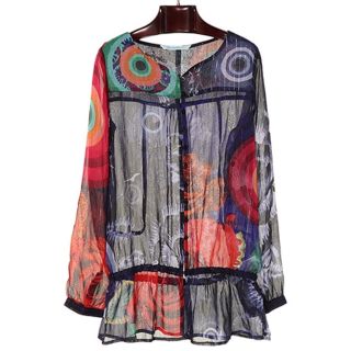 デシグアル(DESIGUAL)のデシグアル  長袖シースルーブラウス 値下げしました(シャツ/ブラウス(長袖/七分))