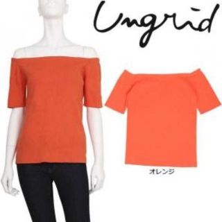 アングリッド(Ungrid)のUngrid オフショルハーフスリーブリブニット(Tシャツ(半袖/袖なし))