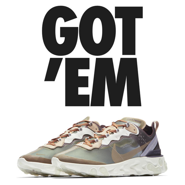 NIKE REACT ELEMENT 87 UNDERCOVER 28.5 卸売 sk.adelicenter.eu