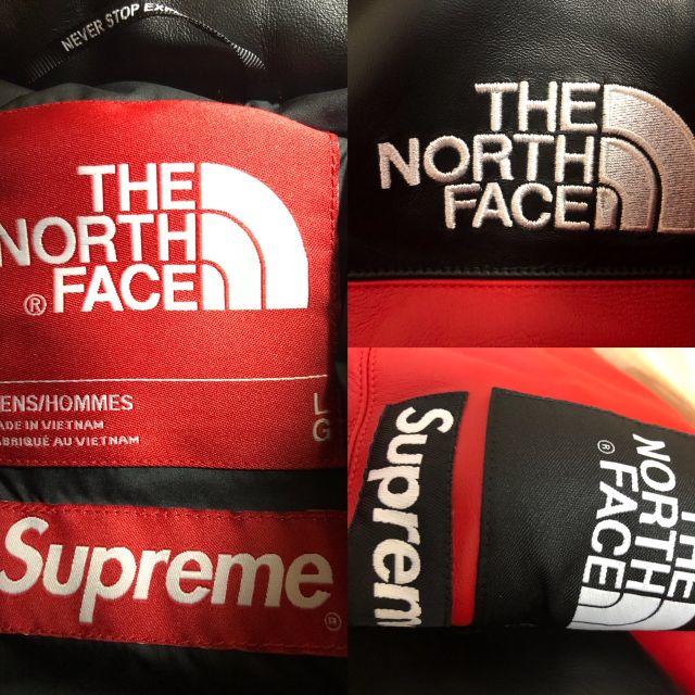 Supreme(シュプリーム)の2017AW Supreme North Face Leather Nuptse メンズのジャケット/アウター(ダウンジャケット)の商品写真