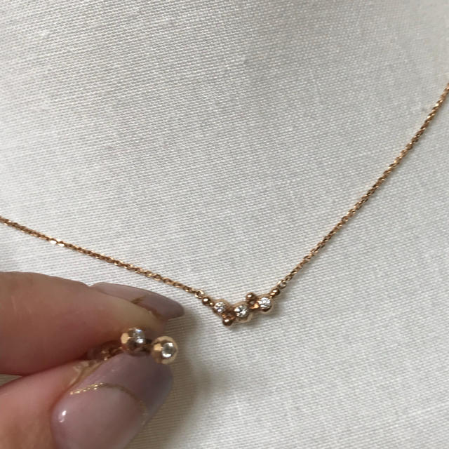 avaron 18K ダイヤネックレス&ピアス