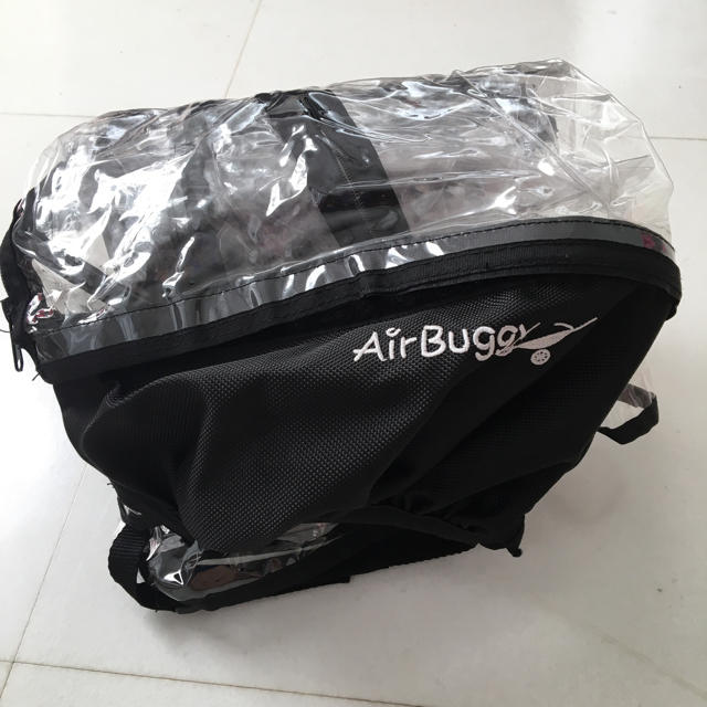 AIRBUGGY(エアバギー)のエアバギー専用雨よけカバーused キッズ/ベビー/マタニティの外出/移動用品(ベビーカー用レインカバー)の商品写真