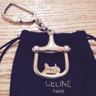 セリーヌ(celine)の超レア セリーヌ ヴィンテージ 馬車金具 チャーム キーホルダー(キーホルダー)