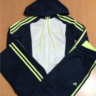 アディダス(adidas)のほしみ様専用 Lサイズ adidas ジャージ上下セットネイビー×ホワイト(セット/コーデ)