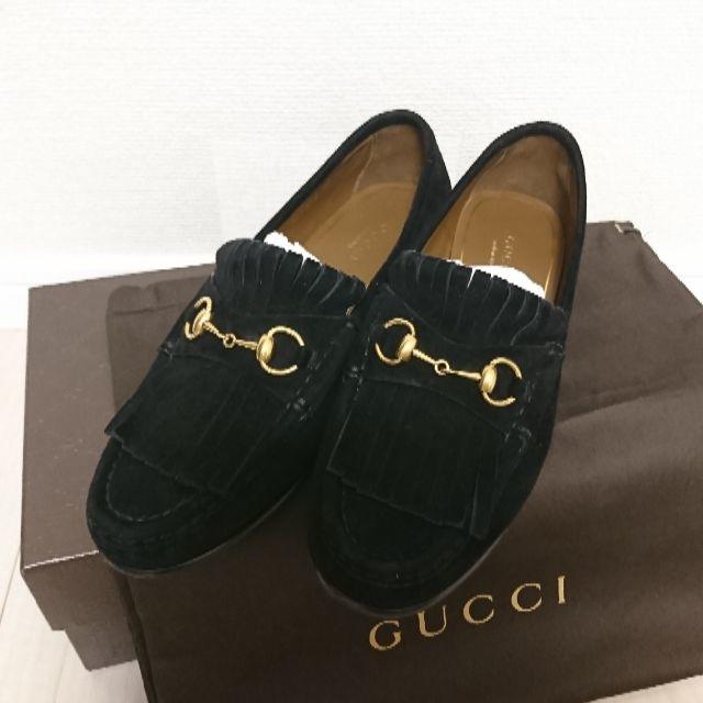 Gucci(グッチ)のグッチ 定番 ローファー 37 スウェード レディースの靴/シューズ(ローファー/革靴)の商品写真