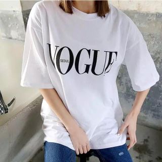 オーバーサイズ  VOGUE Tシャツ(Tシャツ(半袖/袖なし))