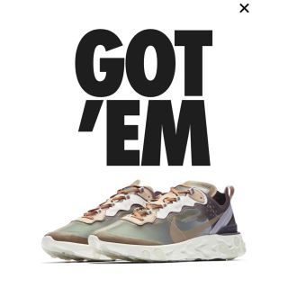 ナイキ(NIKE)のUNDERCOVER NIKE REACT ELEMENT 87(スニーカー)