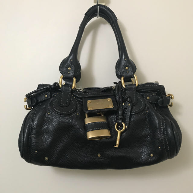 chloe パディントン  BLACKハンドバッグ