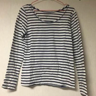 ローリーズファーム(LOWRYS FARM)の白×紺 ボーダートップス(Tシャツ(長袖/七分))