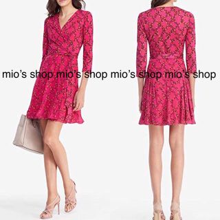 ダイアンフォンファステンバーグ(DIANE von FURSTENBERG)の【美品】DIANE von FURSTENBERGシルクシフォンワンピ ダイアン(ひざ丈ワンピース)