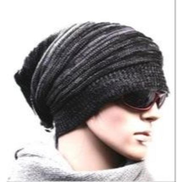 フリーサイズ ニット帽　オールシーズンOK　 黒他（サマーニット帽） メンズの帽子(ニット帽/ビーニー)の商品写真