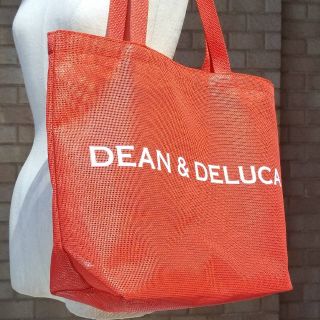 ディーンアンドデルーカ(DEAN & DELUCA)のDEAN&DELUCAオレンジメッシュトートラージサイズ(トートバッグ)