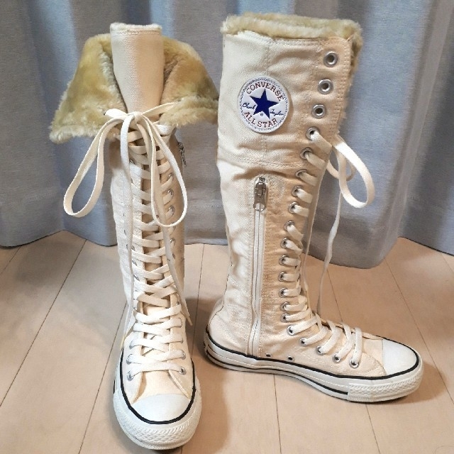 converseスニーカーロングブーツ