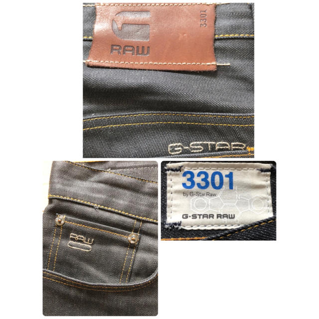 G-STAR RAW(ジースター)の値下げ！送料無料☆G-STAR RAW DENIM 3301 イタリア製 W32 メンズのパンツ(デニム/ジーンズ)の商品写真