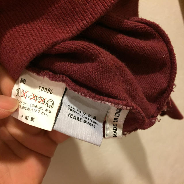 Calvin Klein(カルバンクライン)の激レア 90s カルバンクライン ワインレッド スウェット  メンズのトップス(スウェット)の商品写真