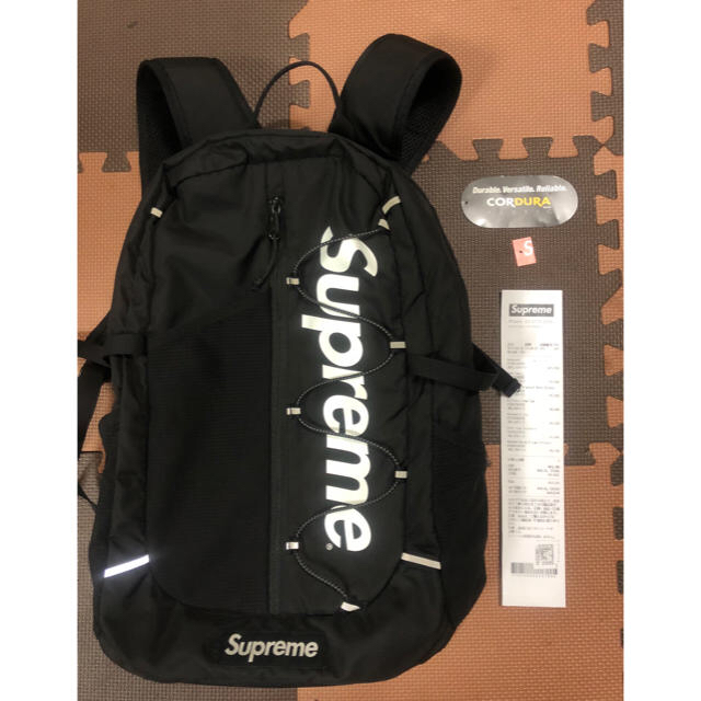 メンズSupreme 17ss backpack BLACK 確実正規品