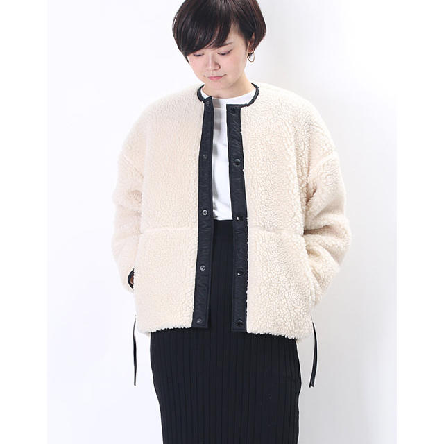 HYKE(ハイク)のHYKE ボアジャケット新品タグ付き FAUX SHEARLING JACKET レディースのジャケット/アウター(ブルゾン)の商品写真