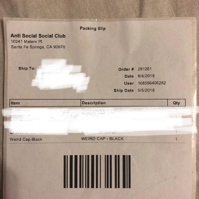 ANTI(アンチ)のAnti social social club キャップ メンズの帽子(キャップ)の商品写真