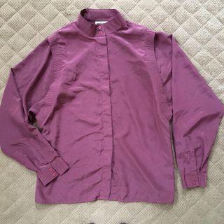 サンタモニカ(Santa Monica)のvintage★古着★個性的★昭和★美品★ブラウス★トップス★ハイネック(シャツ/ブラウス(長袖/七分))