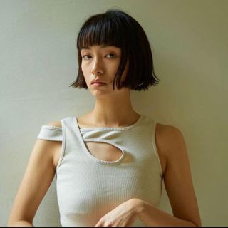 ビューティアンドユースユナイテッドアローズ(BEAUTY&YOUTH UNITED ARROWS)のリトルスージー little suzie  大人気タンクトップ  ベージュ(タンクトップ)