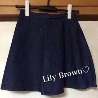 リリーブラウン(Lily Brown)のLily Brown デニムスカート(ミニスカート)