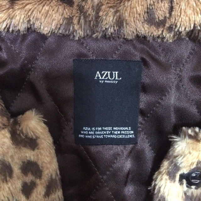 AZUL by moussy(アズールバイマウジー)のレオパードファーコート レディースのジャケット/アウター(毛皮/ファーコート)の商品写真