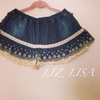 リズリサ(LIZ LISA)の▽ LIZ LISA デニムスカパン(ミニスカート)