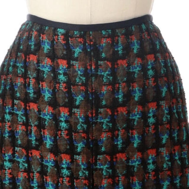 Drawer(ドゥロワー)の新作即完売 DrawerジャガードBoxスカート36 レディースのスカート(ひざ丈スカート)の商品写真