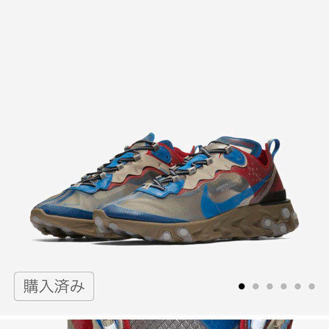 UNDERCOVER(アンダーカバー)のUNDERCOVER × NIKE REACT ELEMENT 87  メンズの靴/シューズ(スニーカー)の商品写真