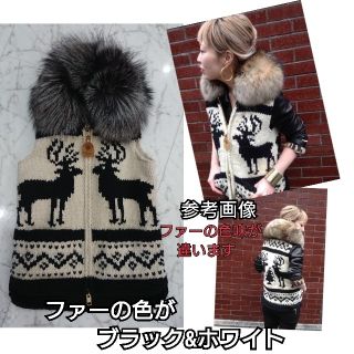 ドゥーズィエムクラス(DEUXIEME CLASSE)の限定値下げアパルトモン別注 CANADIAN SWEATER カウチンベスト (ベスト/ジレ)