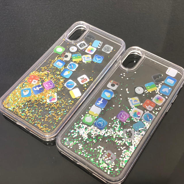 なほぐぅ様 Iphone X Xs アプリアイコングリッターケースの通販 By Skm Shop ラクマ