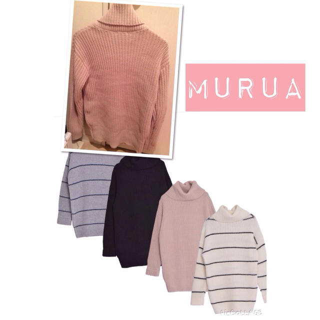 MURUA(ムルーア)のMURUA ルーズニットチュニック レディースのトップス(ニット/セーター)の商品写真
