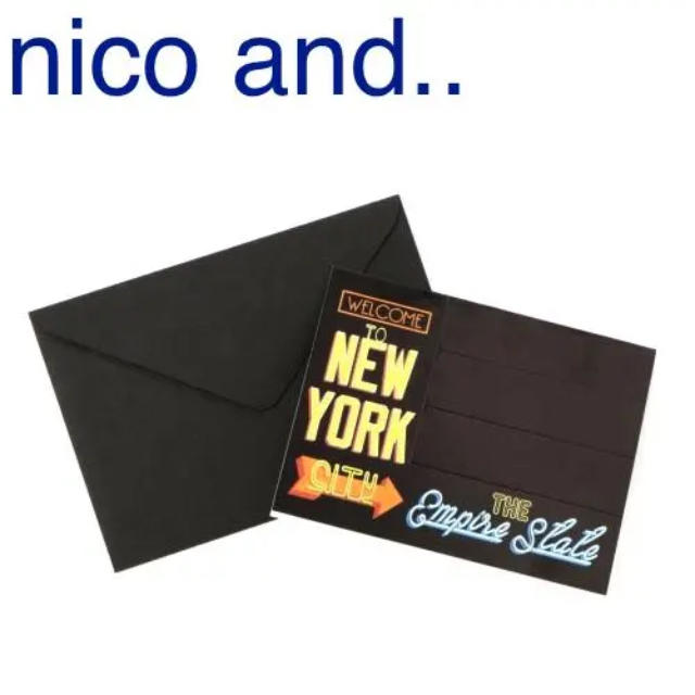 niko and...(ニコアンド)の新品 nico and ニコアンド ポストカード メッセージカード インテリア ハンドメイドの文具/ステーショナリー(カード/レター/ラッピング)の商品写真