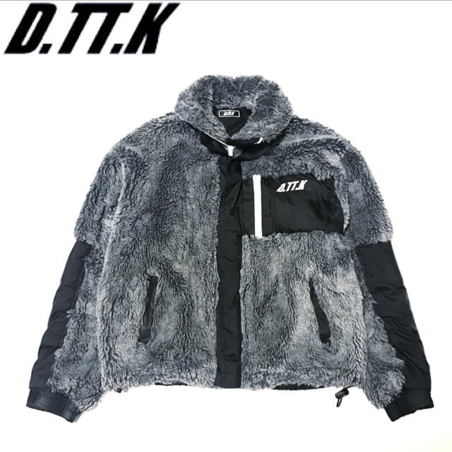 即完売 【D.TT.K】ファー切替えブルゾン/BLACK dttk デトケー-