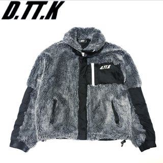 即完売 【D.TT.K】ファー切替えブルゾン/BLACK dttk  デトケー (ブルゾン)