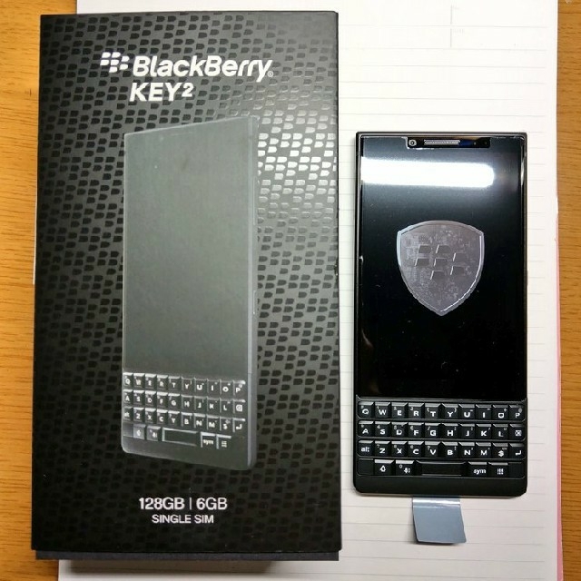 ANDROID(アンドロイド)の（極美品）国内版SIMフリー BlackBerry KEY2 128GB スマホ/家電/カメラのスマートフォン/携帯電話(スマートフォン本体)の商品写真