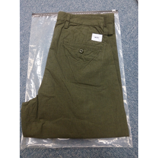 ダブルタップス(W)taps)のTUCK TROUSERS COTTON RIPSTOP OLIVE DRAB(スラックス)