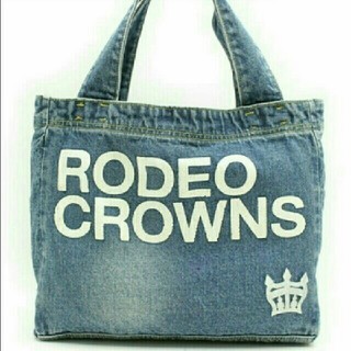 ロデオクラウンズ(RODEO CROWNS)の👑RODEO CROWNS👑バンダナ付デニムトート♥USED→美品✨(トートバッグ)