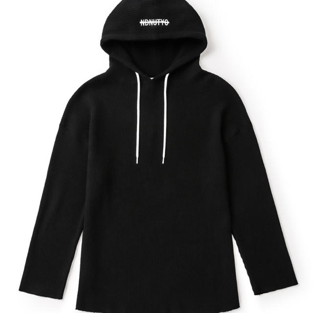 NIL DUE NIL UN プルオーバーワッフルフーディ トップス トップス