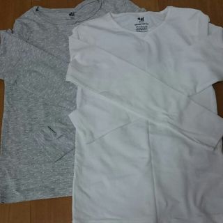 エイチアンドエム(H&M)のロンT 薄手 新品 二枚セット １２０(Tシャツ/カットソー)