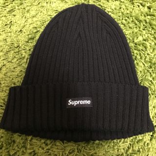 シュプリーム(Supreme)のsupreme beanie ビーニー ブラック 18 ss(ニット帽/ビーニー)