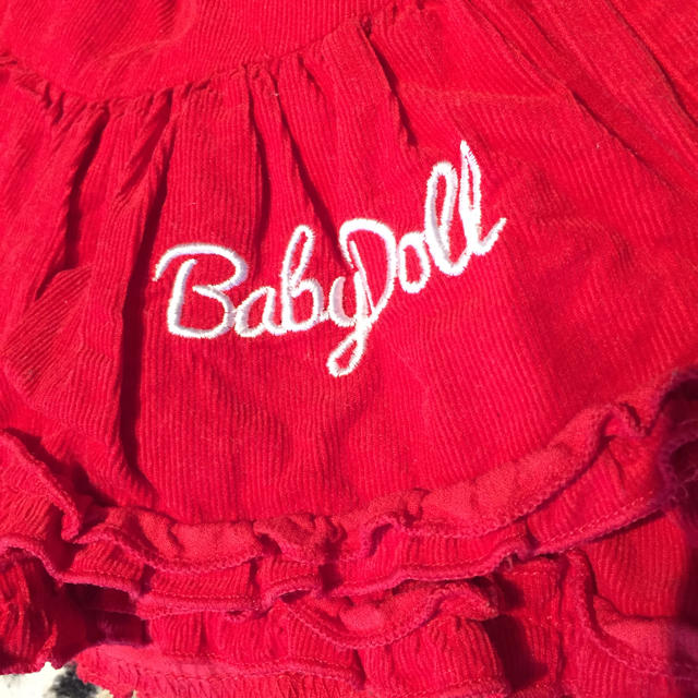 BABYDOLL(ベビードール)のBABYDOLL コーデュロイフリルスカート キッズ/ベビー/マタニティのベビー服(~85cm)(スカート)の商品写真