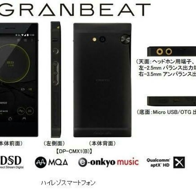 スマホ新品未開封！保証付！Simフリー GRANBEAT DP-cmx1 残債なし