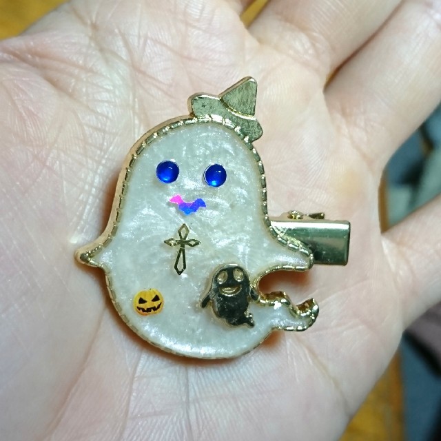 ハロウィンおばけのヘアクリップヘ(*。o_o。*ヘ) 最大80%オフ! www ...
